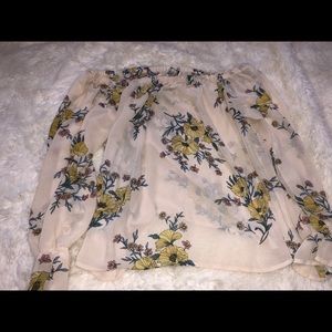 Floral sheer top